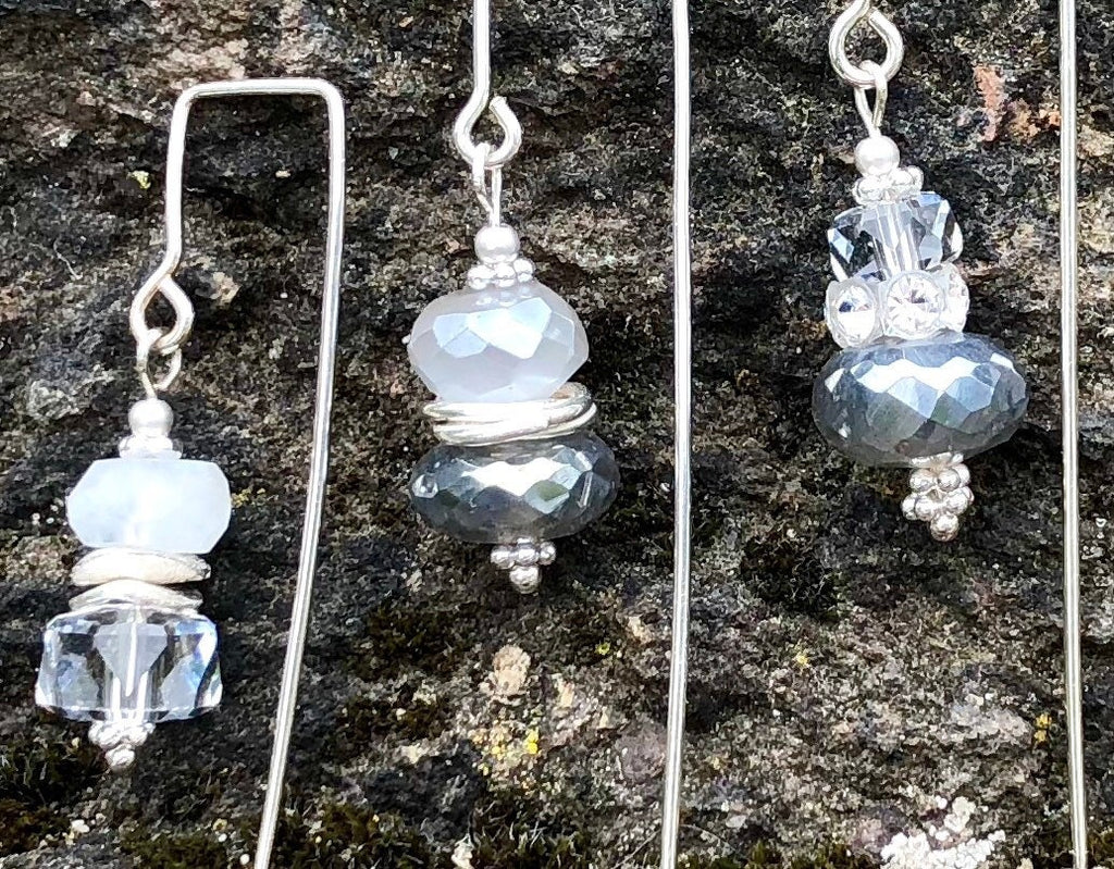 MossberryandStone Design-Your-Own Dangle Earrings Moonstone Labradorite
