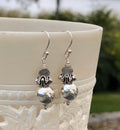 MossberryandStone Sterling Silver Labradorite Dangle Earrings Boho Beaded