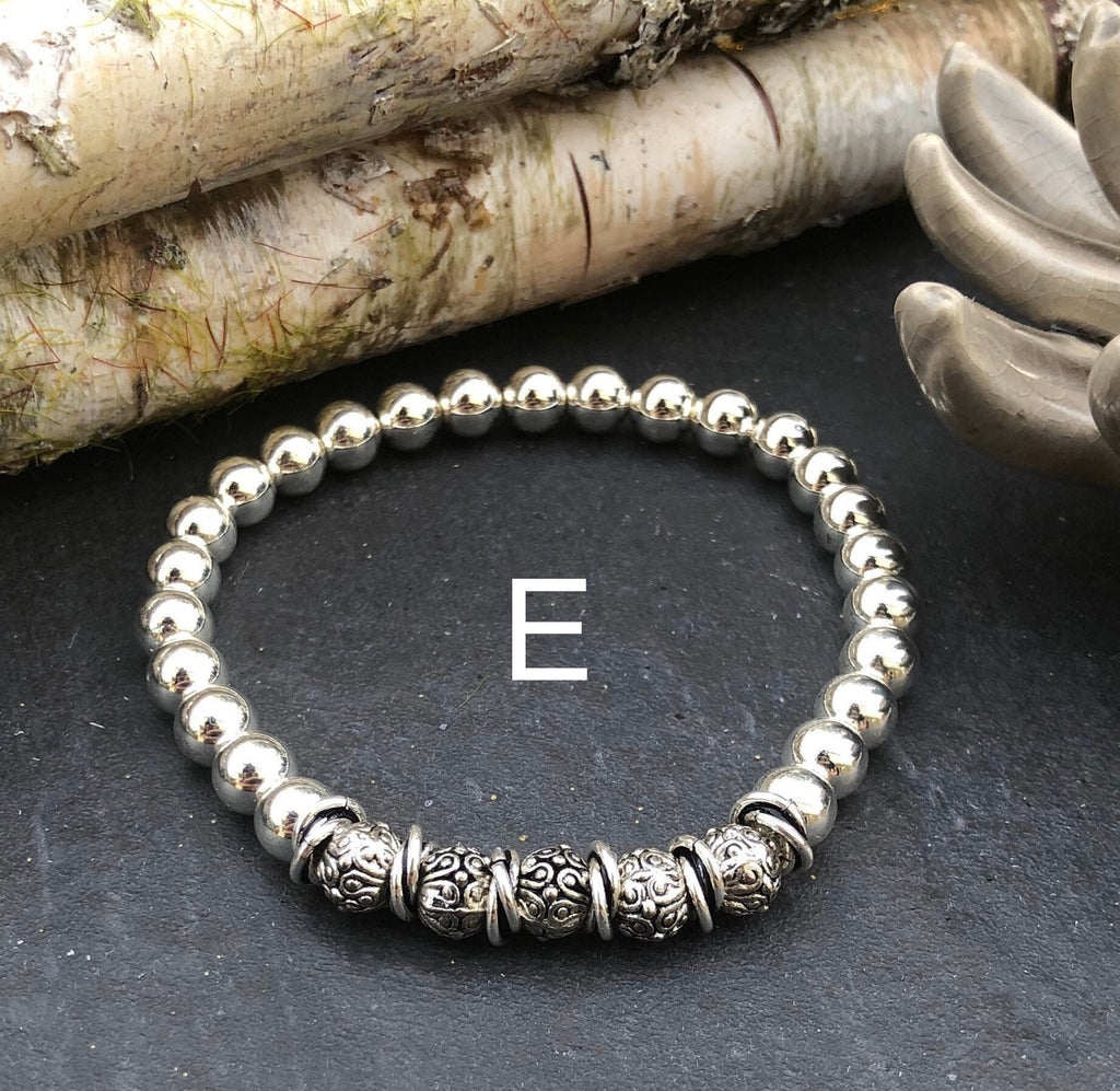 MossberryandStone Spring Fling Beaded Bracelet Stack 6mm Natural Stones