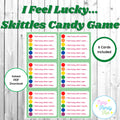 St. Patrick's Day I Feel Lucky Skittles Game 6 Cards