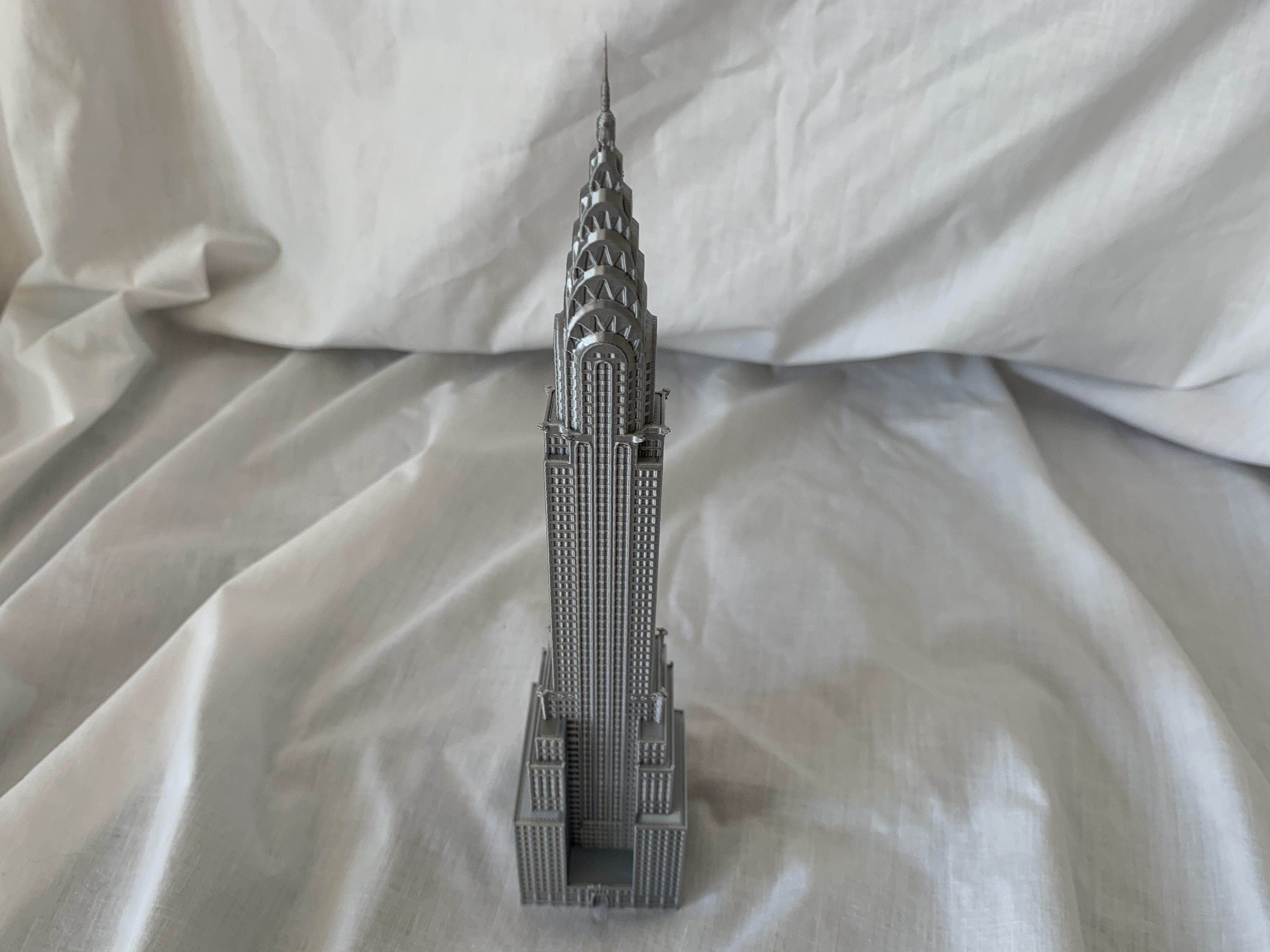 StarsoftheCity Chrysler Building 3D Printed Model Statue Silver
