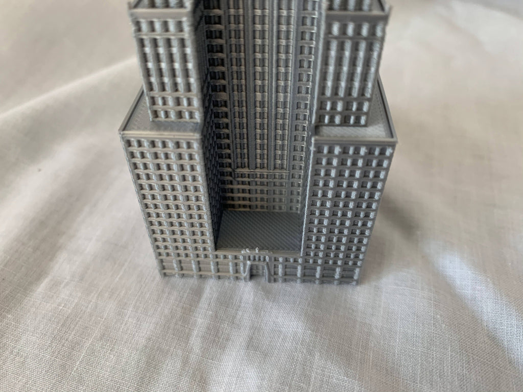 StarsoftheCity Chrysler Building 3D Printed Model Statue Silver