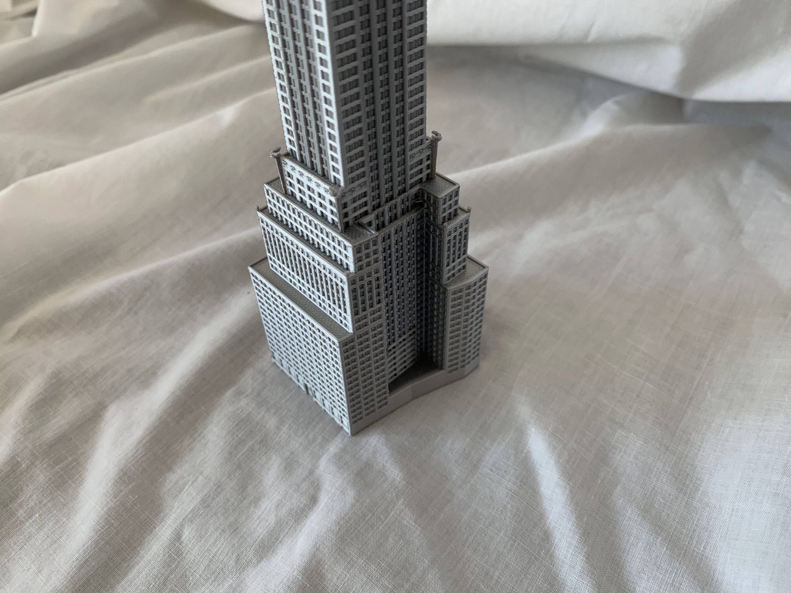 StarsoftheCity Chrysler Building 3D Printed Model Statue Silver