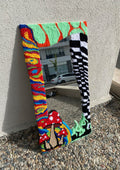 OrnnWorks Handmade Psychedelic Mushroom Tufted Mirror Rug