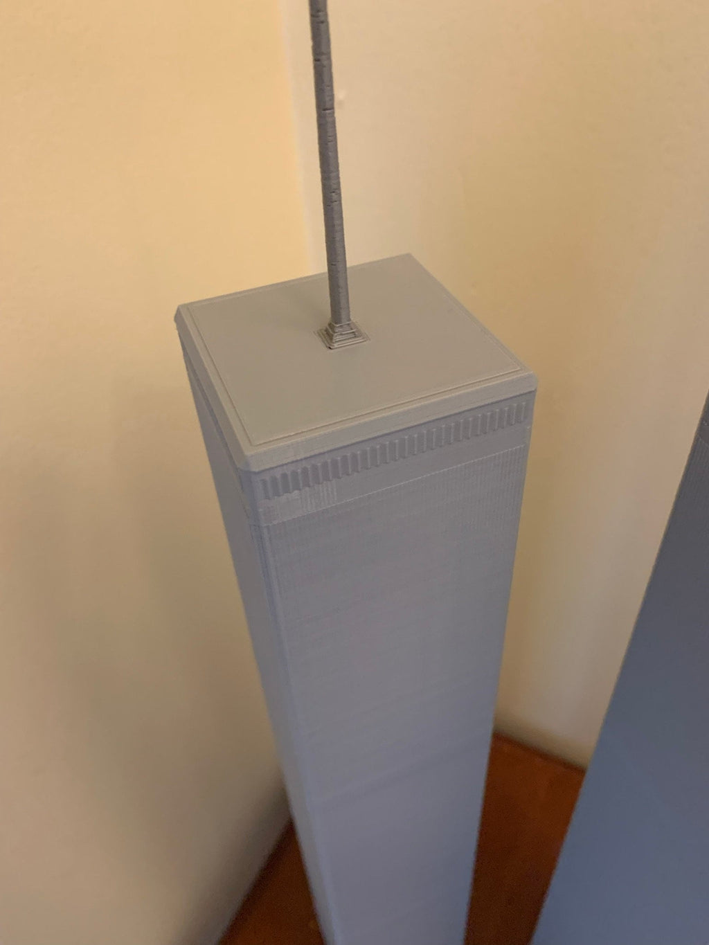 StarsoftheCity Twin Towers Model- 3D Printed Statue 17.75in Gray