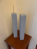 StarsoftheCity Twin Towers Model- 3D Printed Statue 17.75in Gray