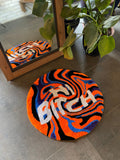OrnnWorks Fluid Hi B1tch Fluffy Handmade Tufted Rug 28in