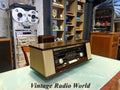 Philips Reverbeo Vintage Radio Fully Restored 1960s Brown Wood