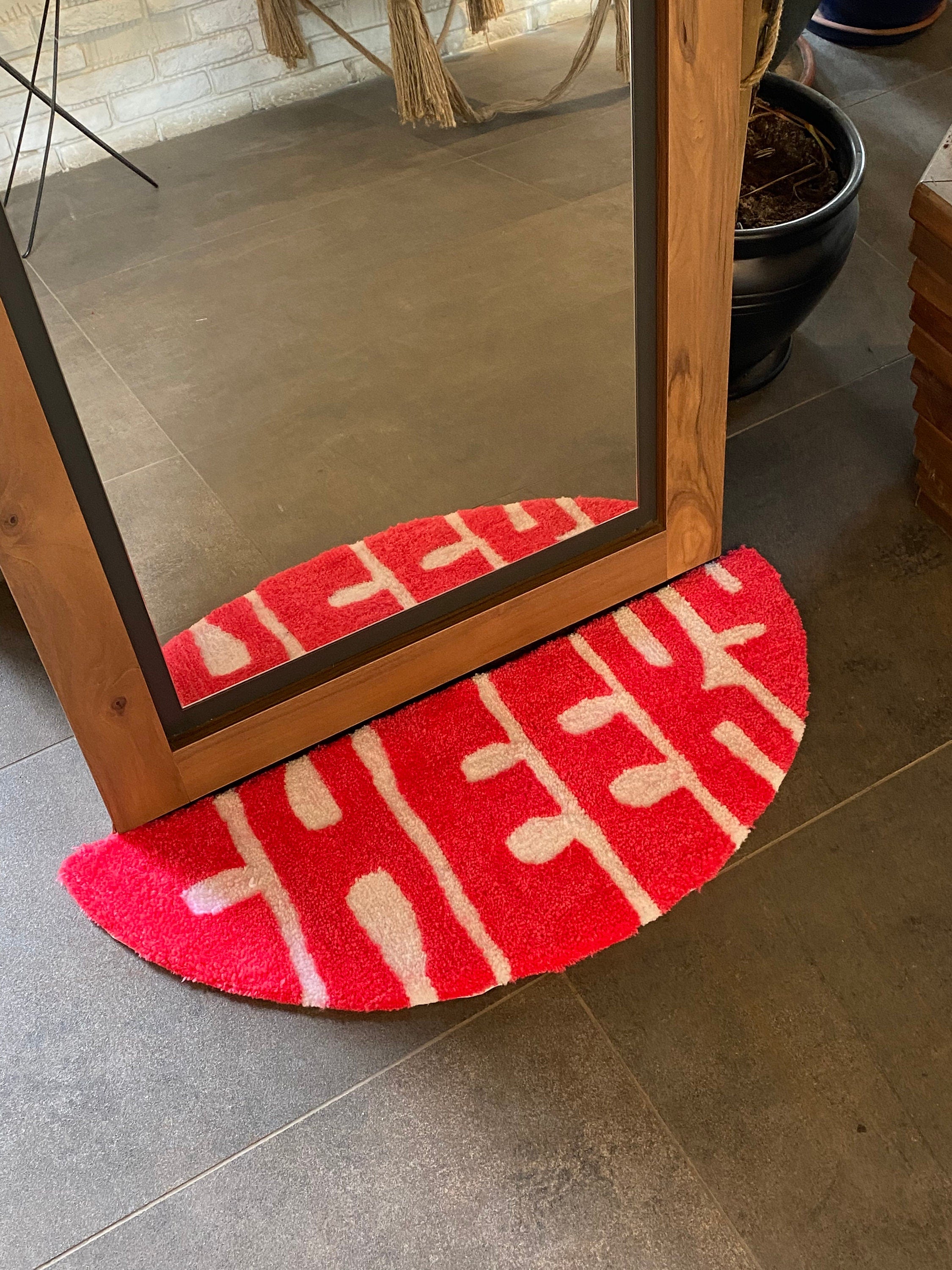 OrnnWorks Cheeky Fluid Fluffy Tufted Door Mat 100% Handmade
