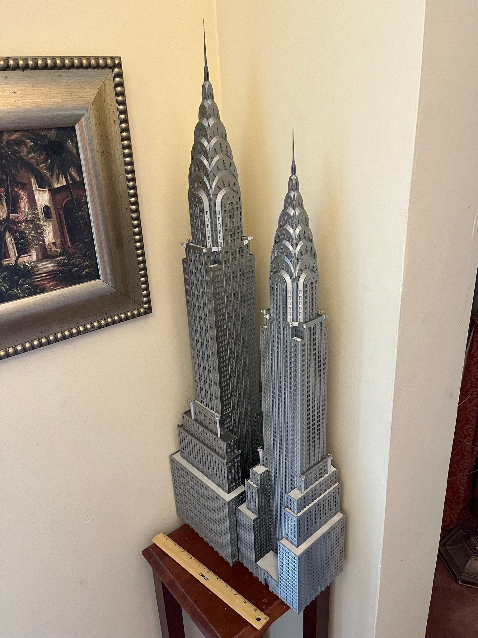 StarsoftheCity Chrysler Building 3D Printed Model Statue Silver