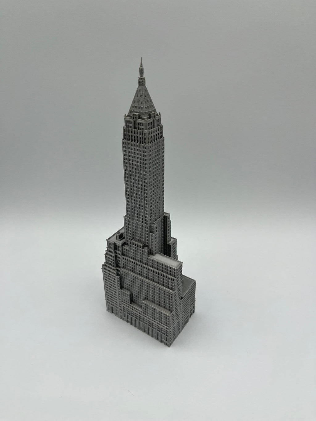 StarsoftheCity 40 Wall Street Model 3D Printed Skyscraper Statue Beige Silver White