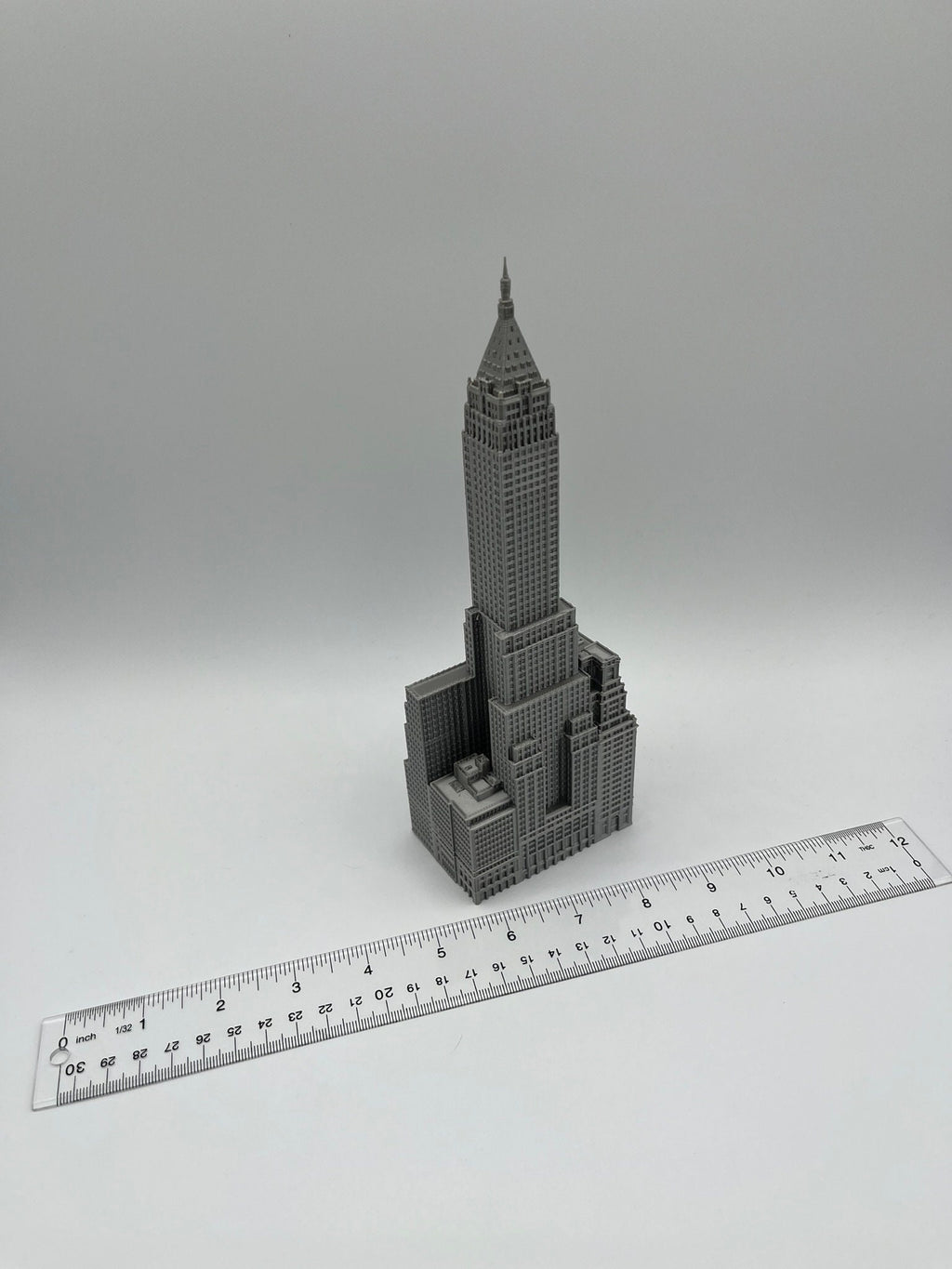 StarsoftheCity 40 Wall Street Model 3D Printed Skyscraper Statue Beige Silver White