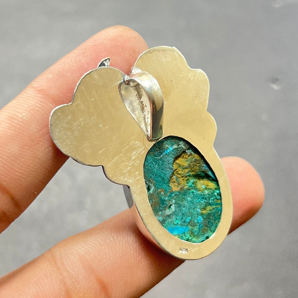 EkkJewels Handmade Turquoise Pendant Necklace 925 Sterling Silver Gemstone