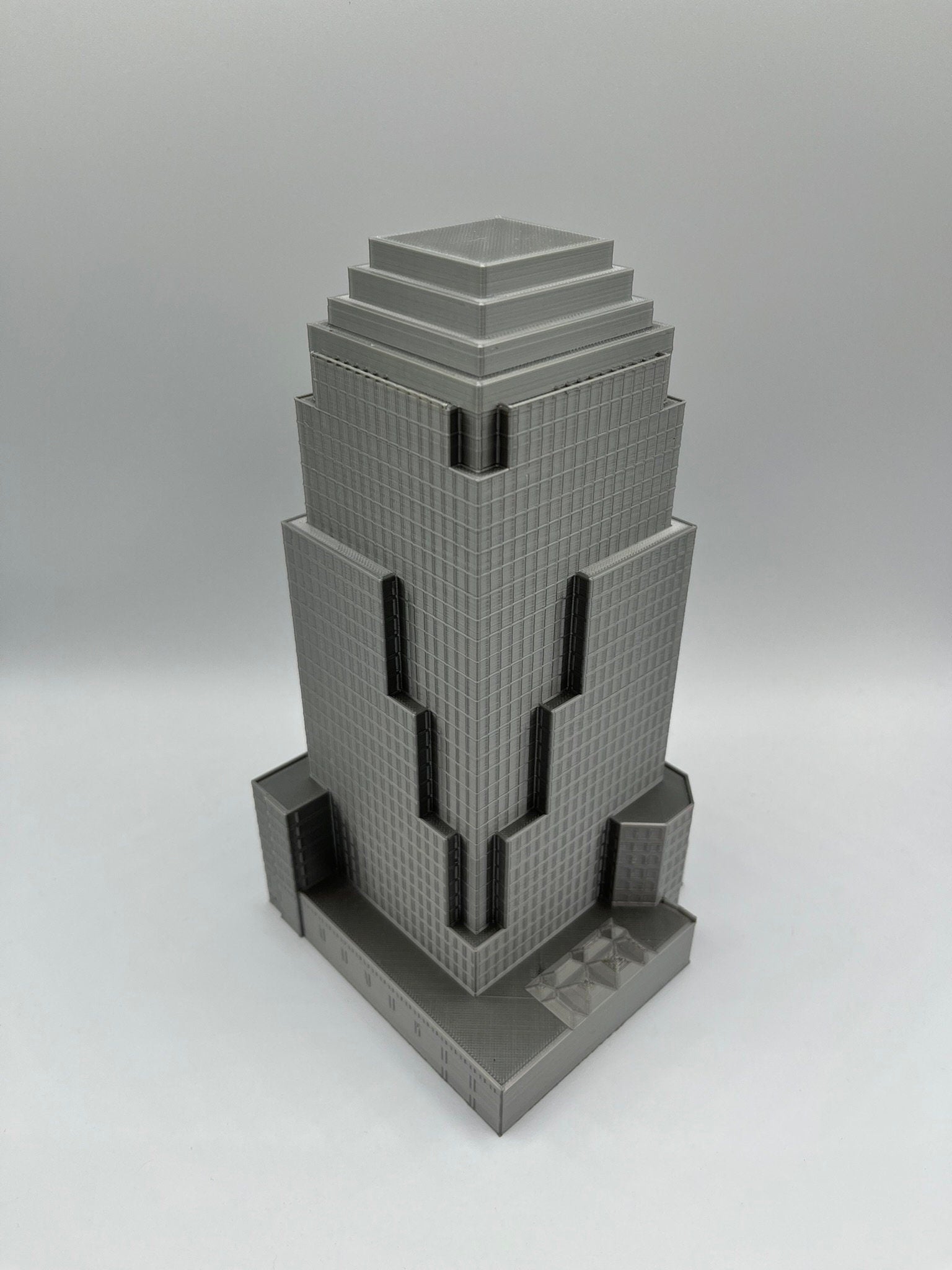 StarsoftheCity Four World Financial Center 3D Printed Skyscraper Model 8.75in Silver