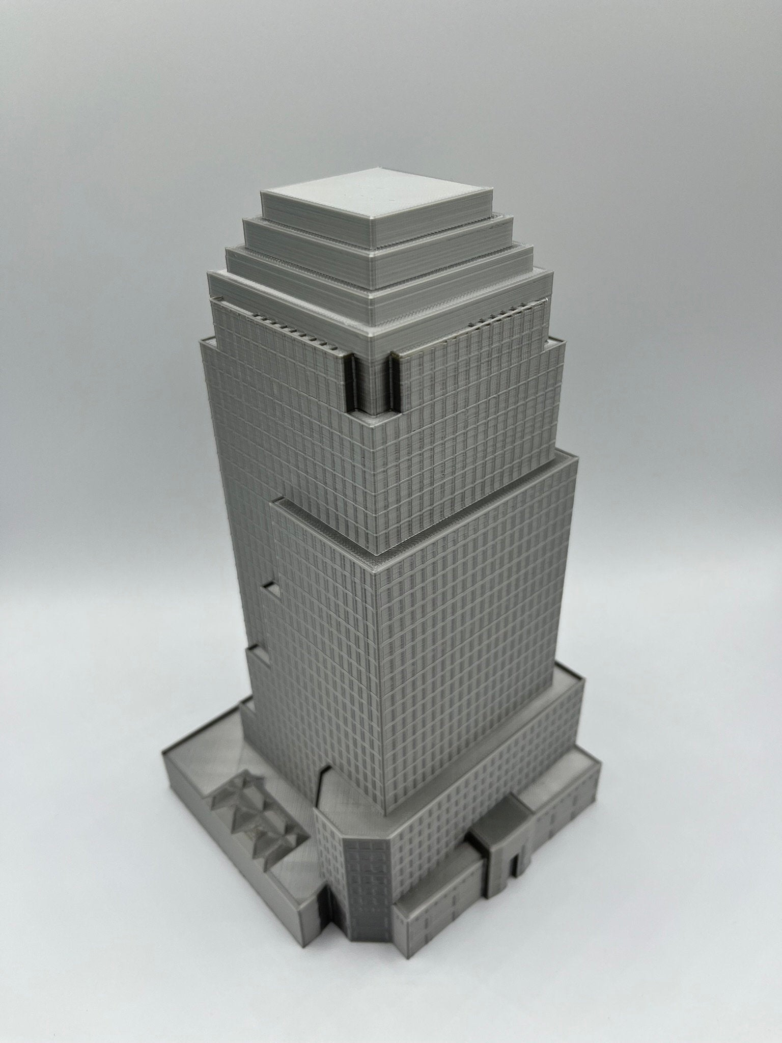 StarsoftheCity Four World Financial Center 3D Printed Skyscraper Model 8.75in Silver