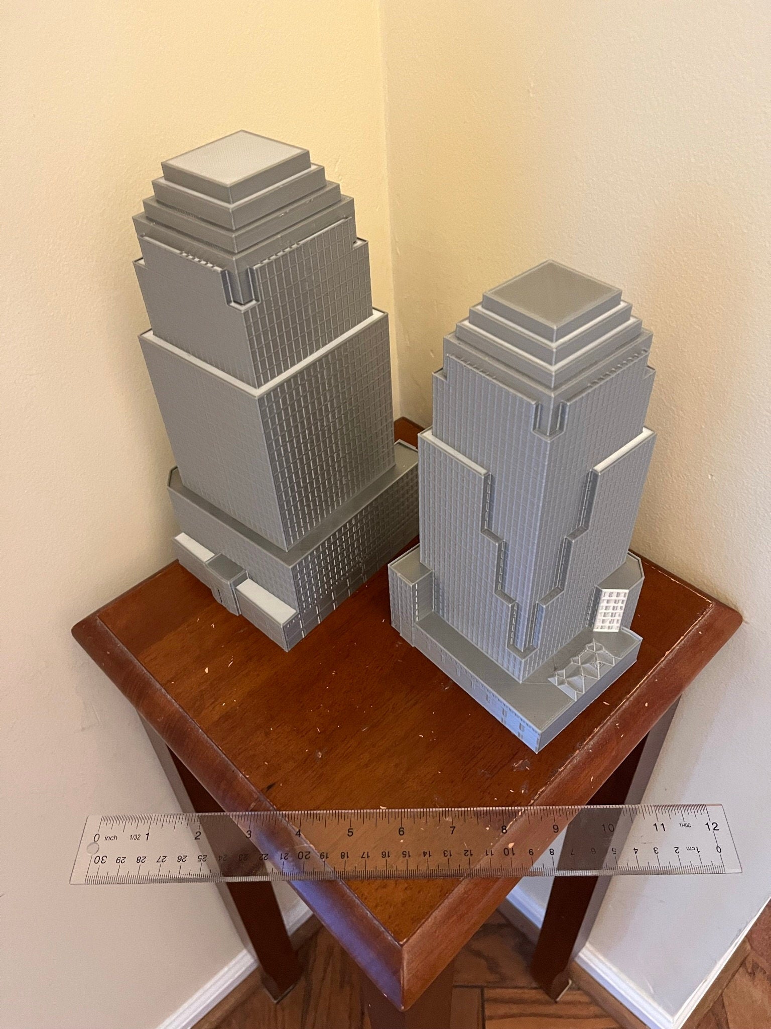 StarsoftheCity Four World Financial Center 3D Printed Skyscraper Model 8.75in Silver
