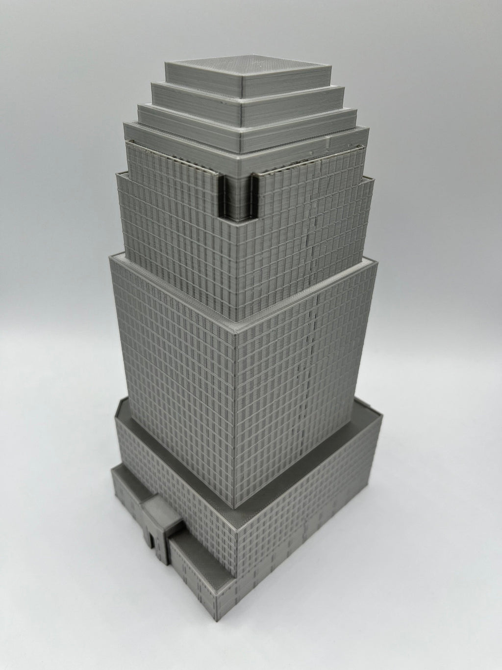 StarsoftheCity Four World Financial Center 3D Printed Skyscraper Model 8.75in Silver