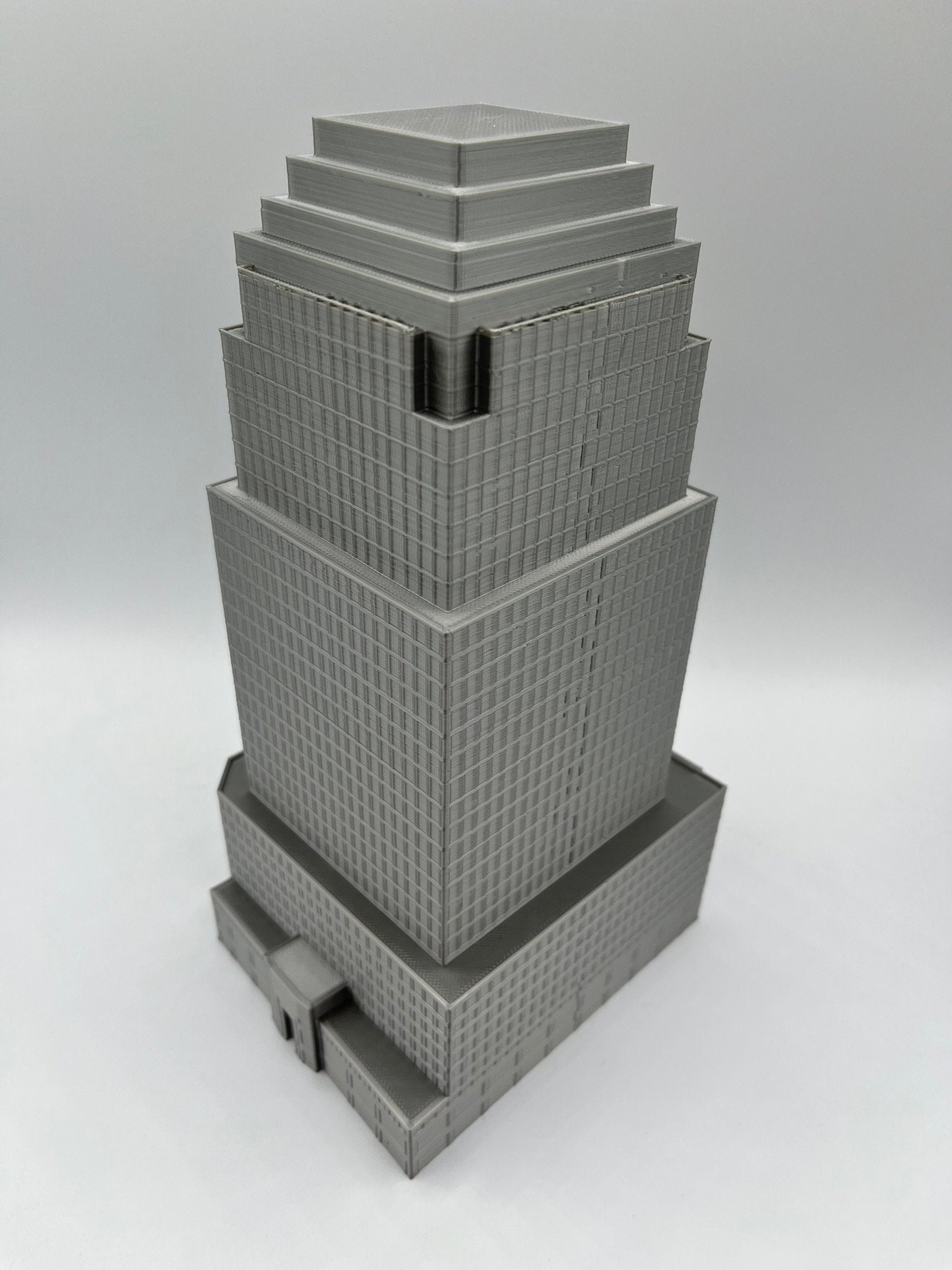StarsoftheCity Four World Financial Center 3D Printed Skyscraper Model 8.75in Silver