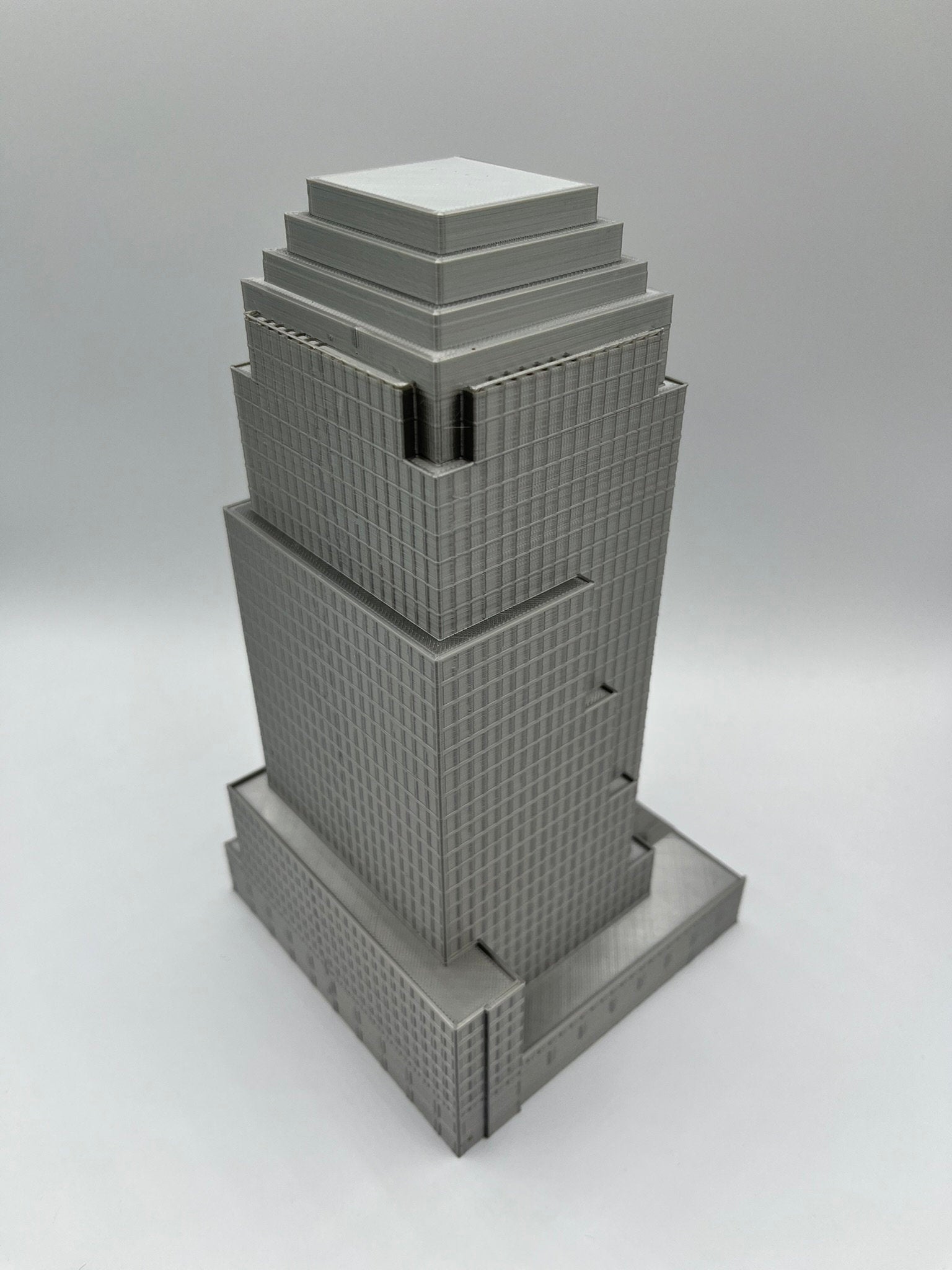 StarsoftheCity Four World Financial Center 3D Printed Skyscraper Model 8.75in Silver