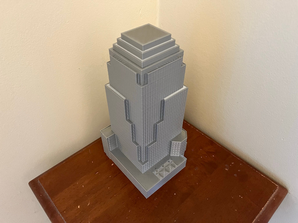 StarsoftheCity Four World Financial Center 3D Printed Skyscraper Model 8.75in Silver