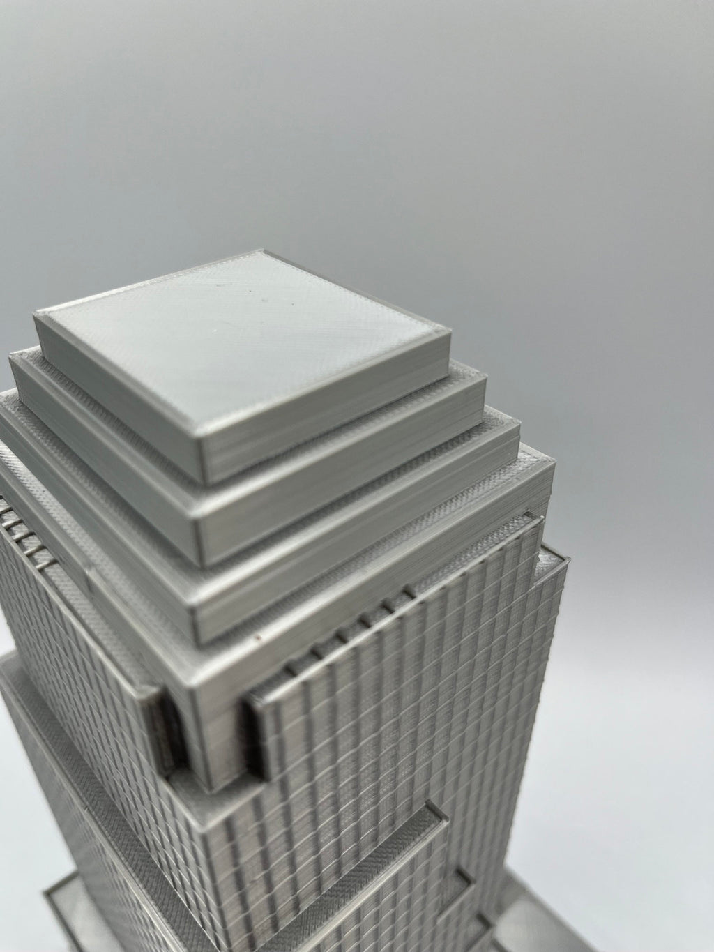 StarsoftheCity Four World Financial Center 3D Printed Skyscraper Model 8.75in Silver