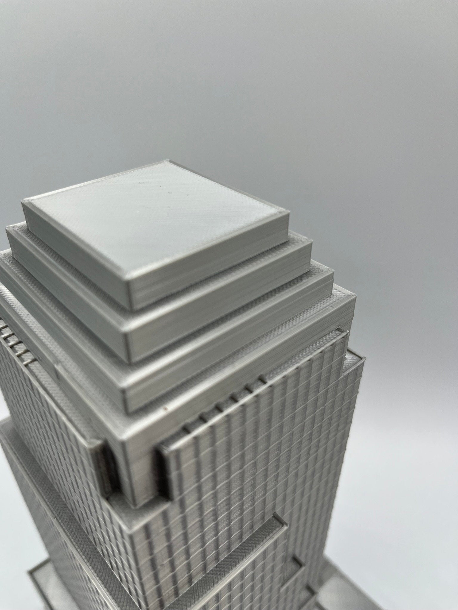 StarsoftheCity Four World Financial Center 3D Printed Skyscraper Model 8.75in Silver