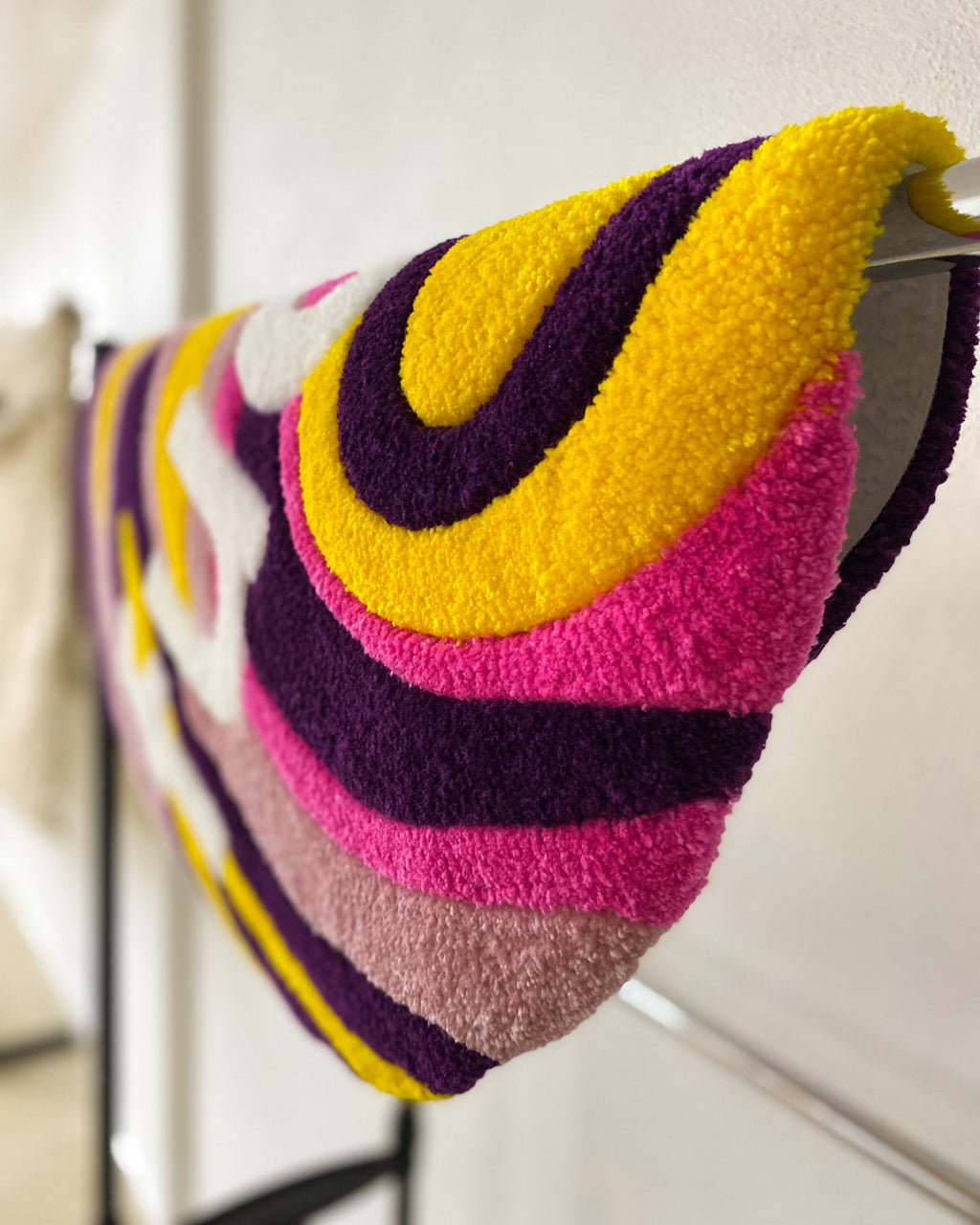 LargoModern Fuck Colorful Handmade Tufted Rug Soft Fluffy
