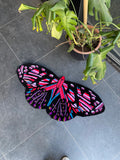 OrnnWorks Colorful Butterfly Fluffy Handmade Tufted Rug