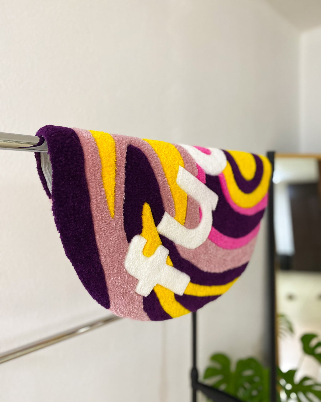 LargoModern Fuck Colorful Handmade Tufted Rug Soft Fluffy