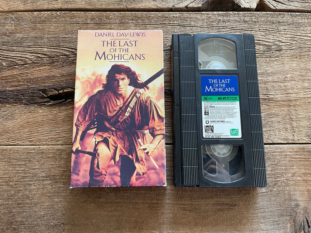 The Last of the Mohicans VHS Tape 1992 Daniel Day-Lewis Rated R