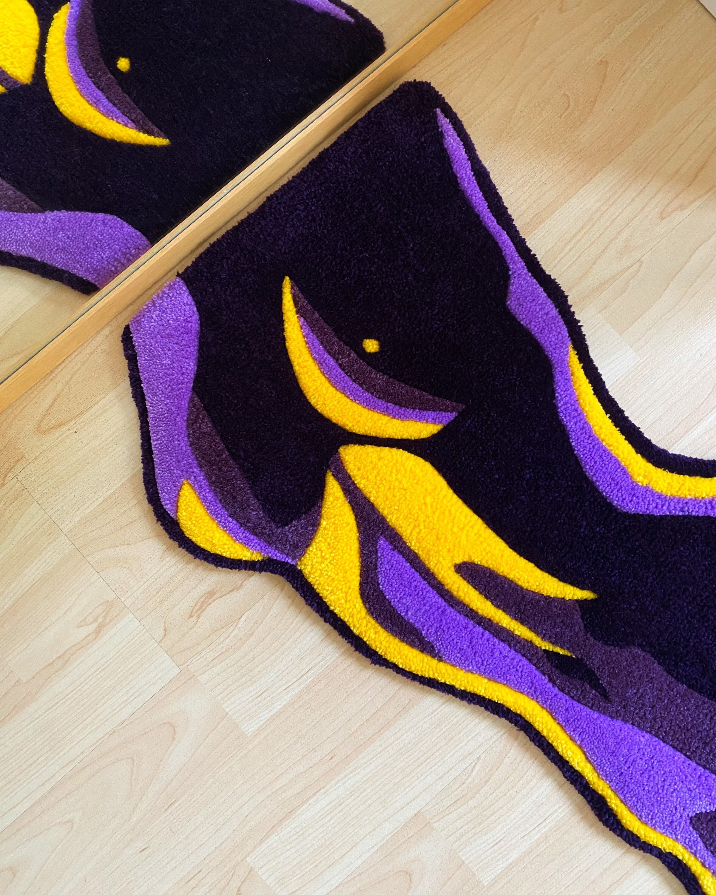 LargoModern Thermal Body Woman Handmade Tufted Rug Fluffy Decorative