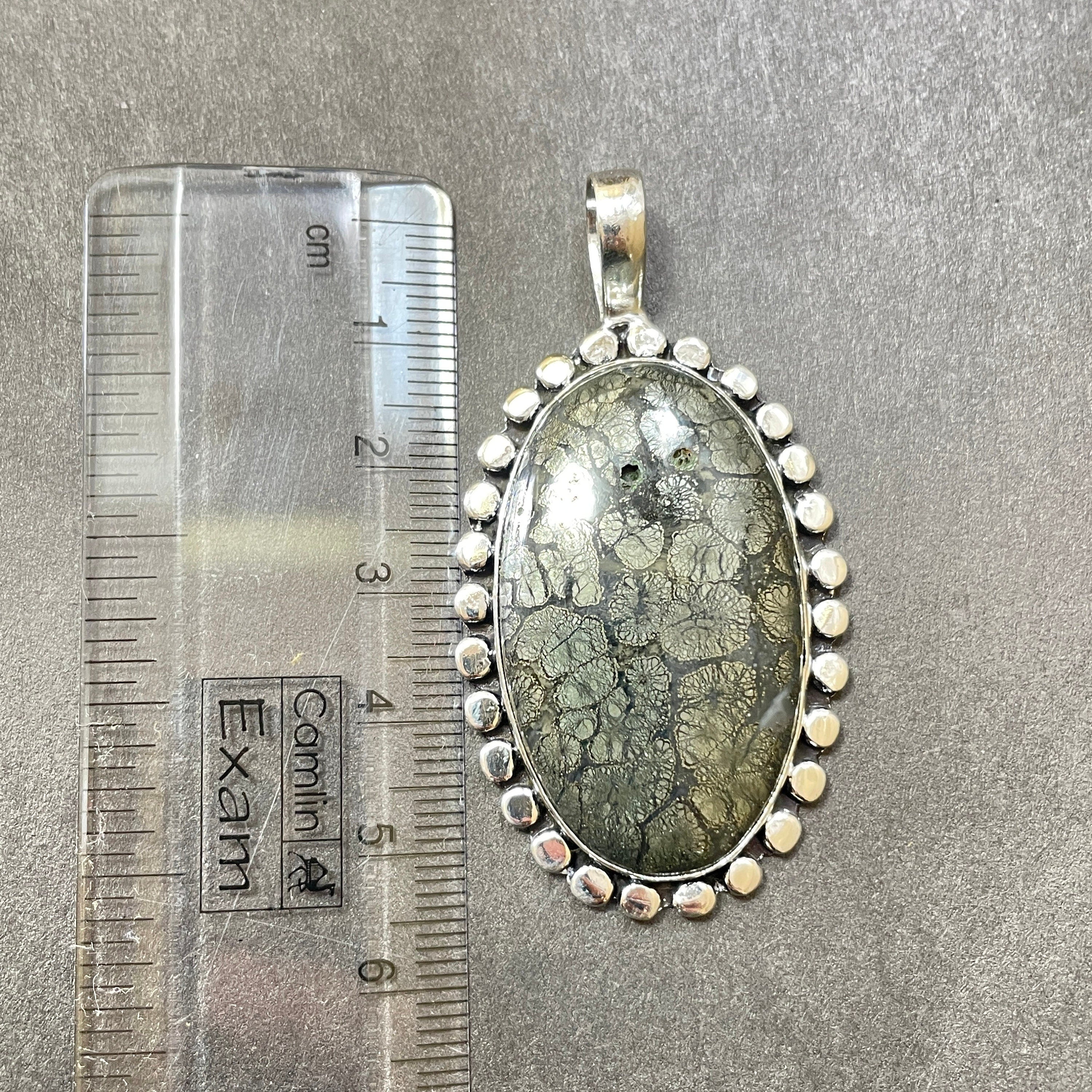 Handmade Marcasite Gemstone 925 Sterling Silver Pendant