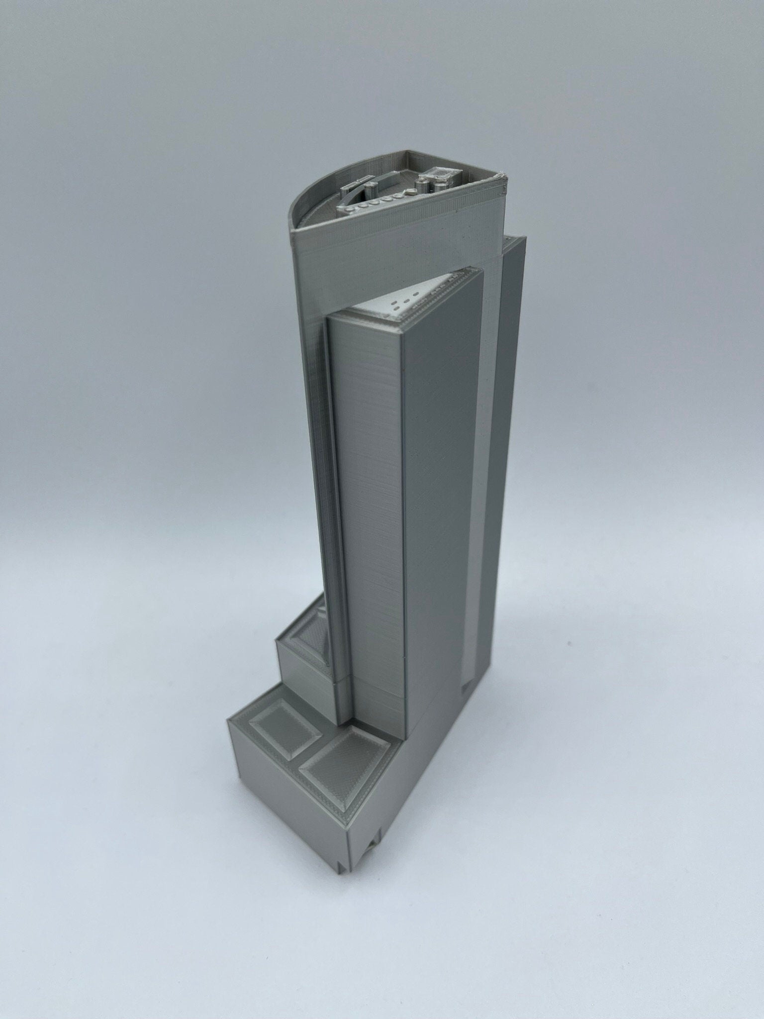 StarsoftheCity 200 West Street 3D Printed Model Statue Silver