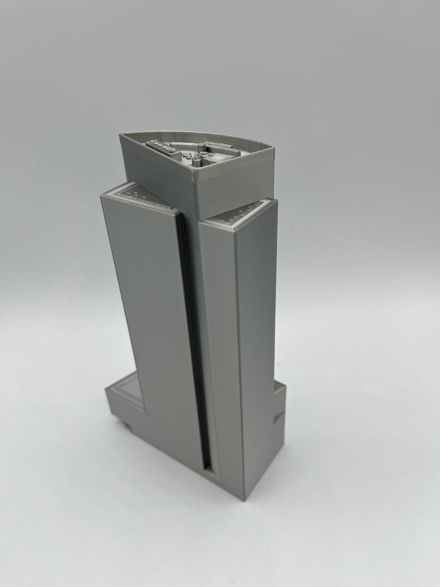 StarsoftheCity 200 West Street 3D Printed Model Statue Silver
