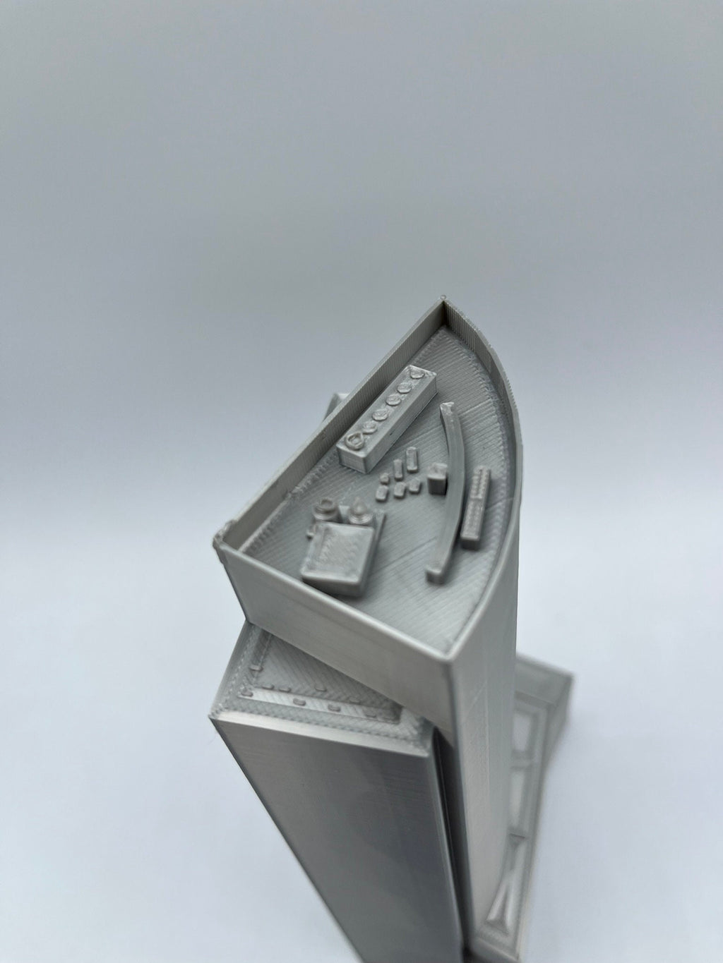 StarsoftheCity 200 West Street 3D Printed Model Statue Silver