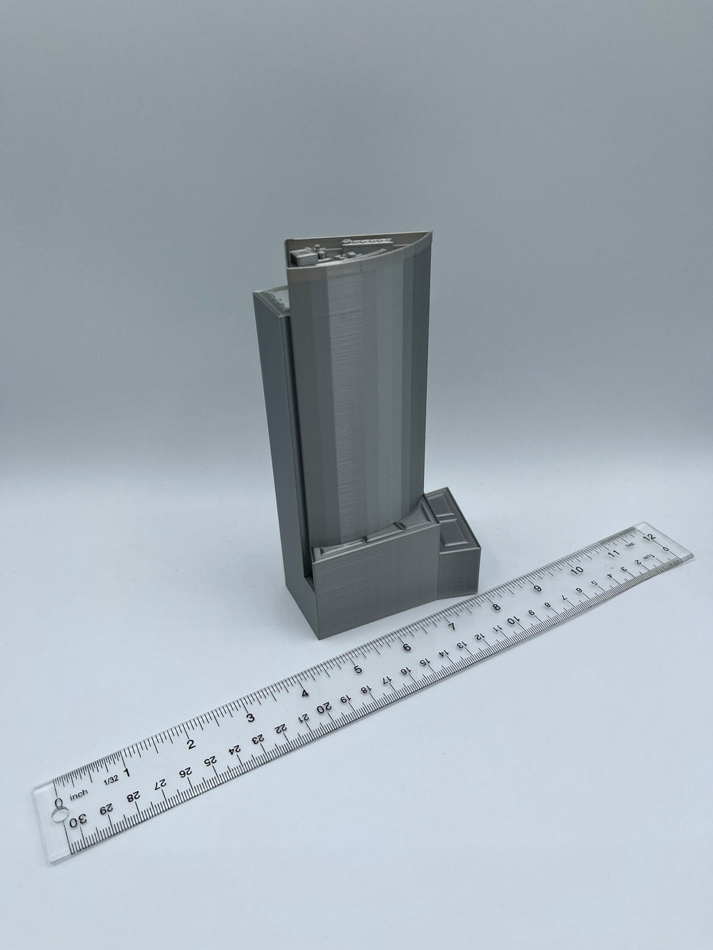 StarsoftheCity 200 West Street 3D Printed Model Statue Silver