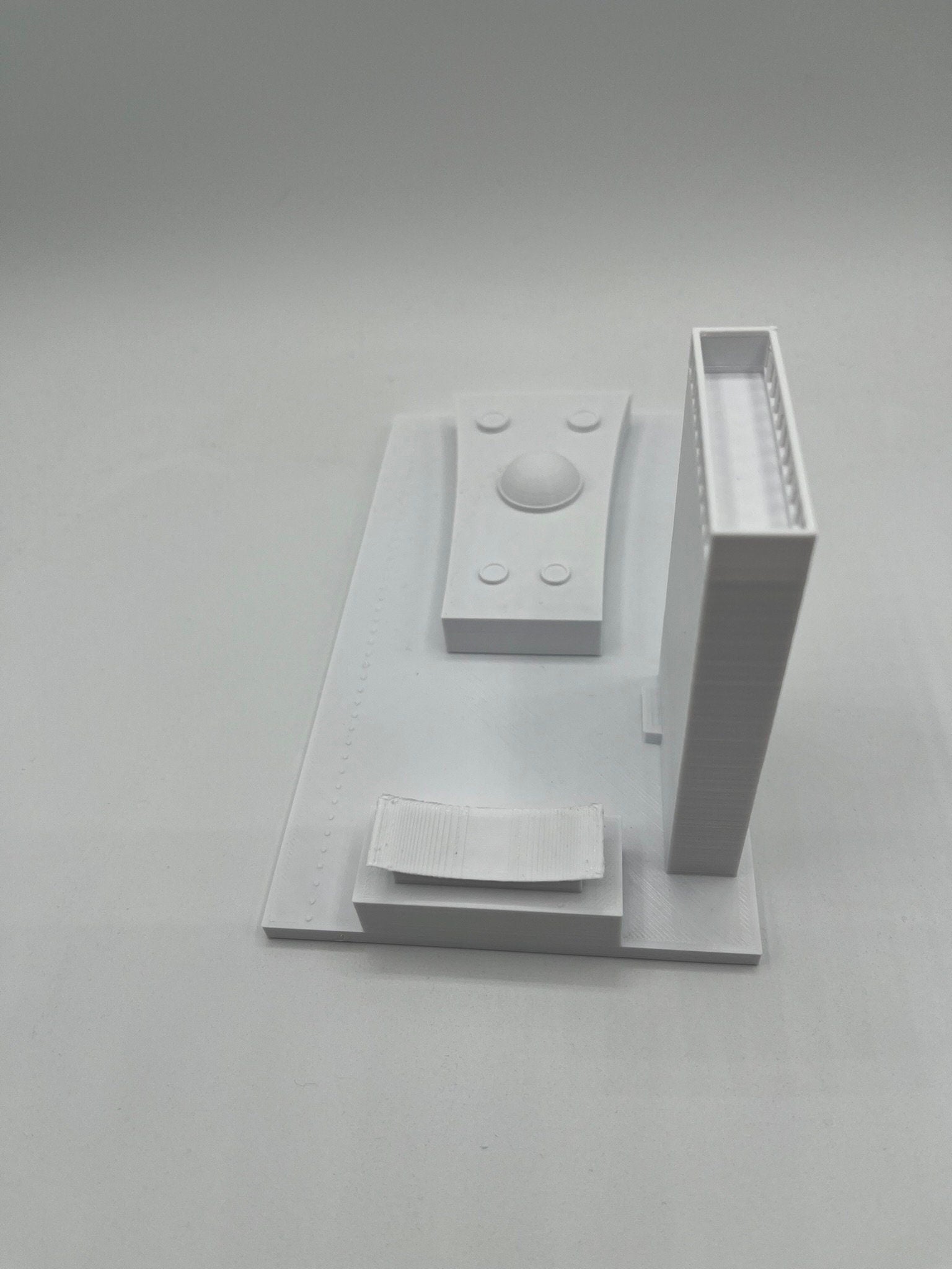 StarsoftheCity UN Headquarters Model 3D Printed PLA Statue White