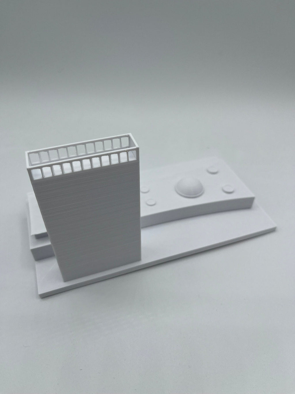StarsoftheCity UN Headquarters Model 3D Printed PLA Statue White