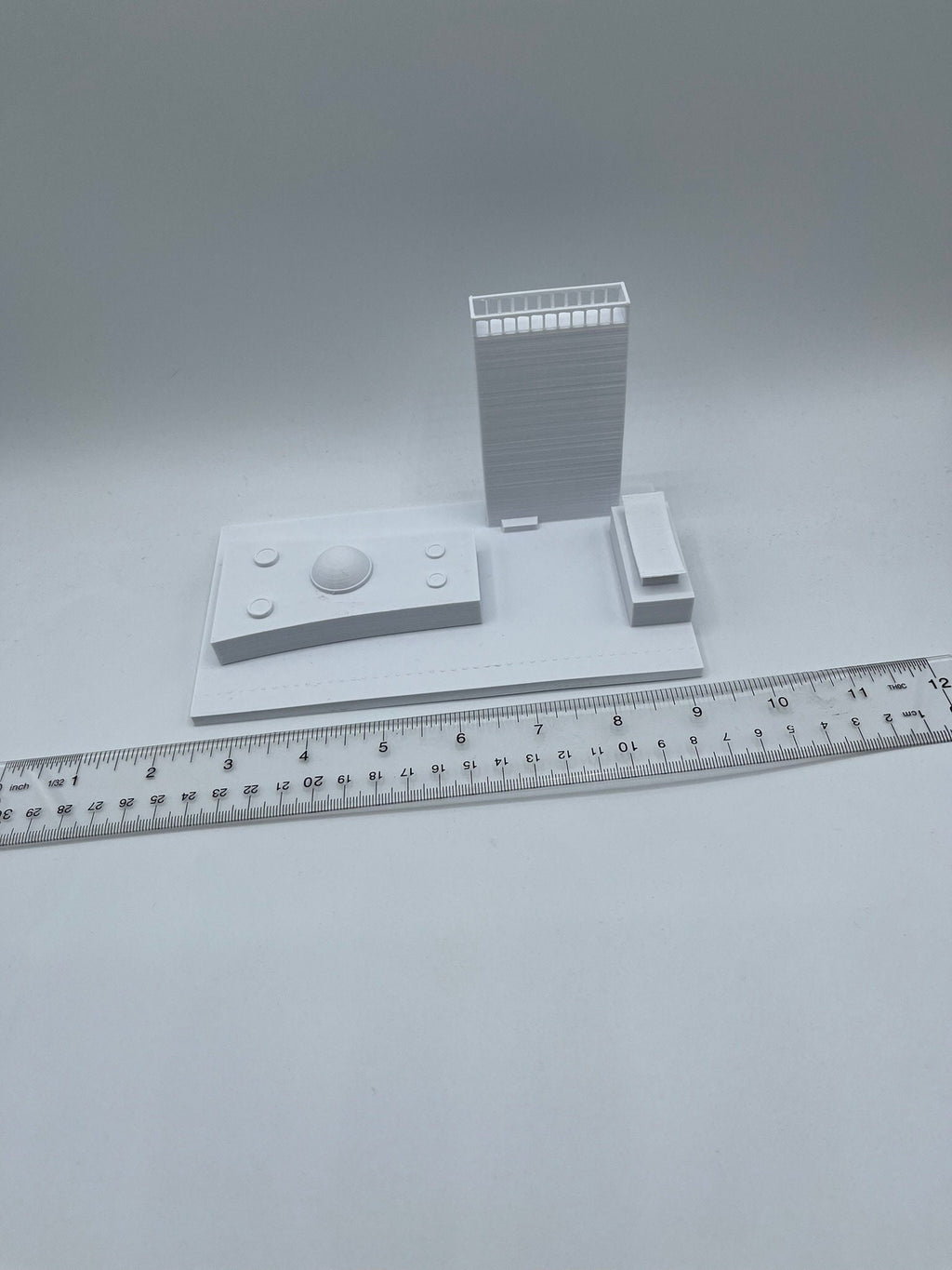 StarsoftheCity UN Headquarters Model 3D Printed PLA Statue White