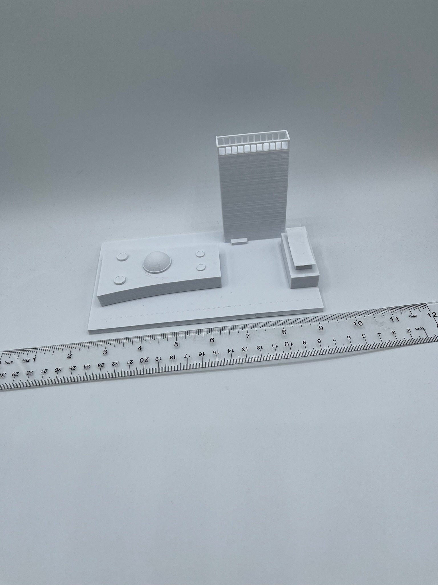 StarsoftheCity UN Headquarters Model 3D Printed PLA Statue White