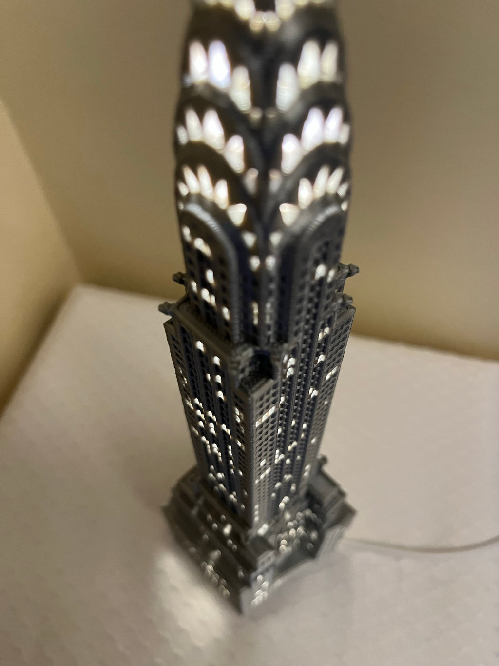 StarsoftheCity Chrysler Building Light Up Model Small 3D Printed