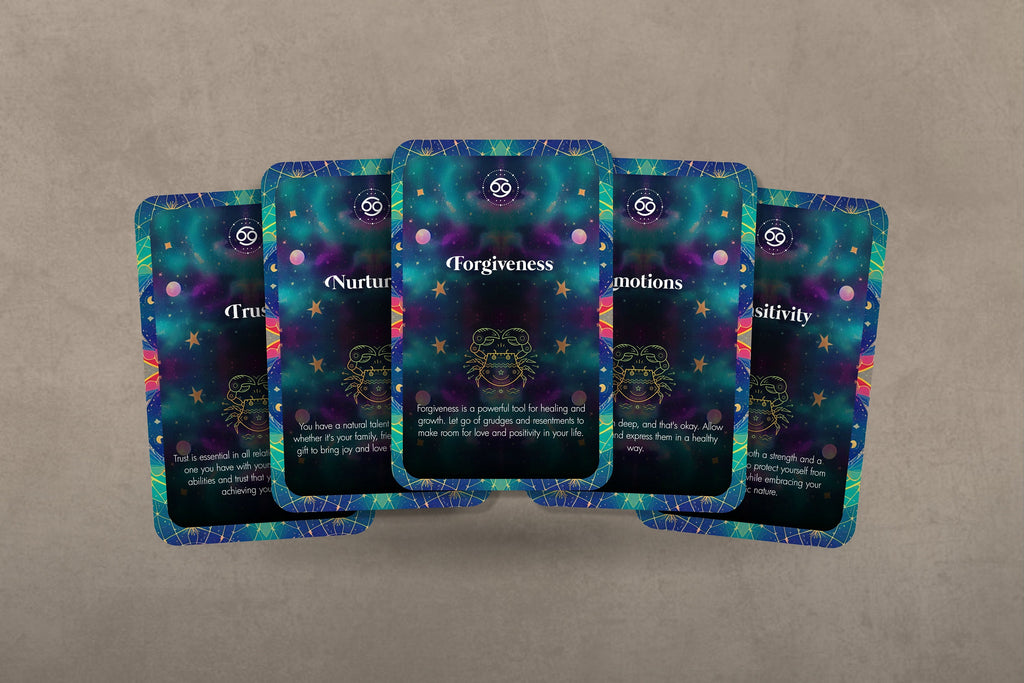 Kissesfromibiza The Oracle of Cancer Mystic Horoscope Oracle Deck 24 Cards