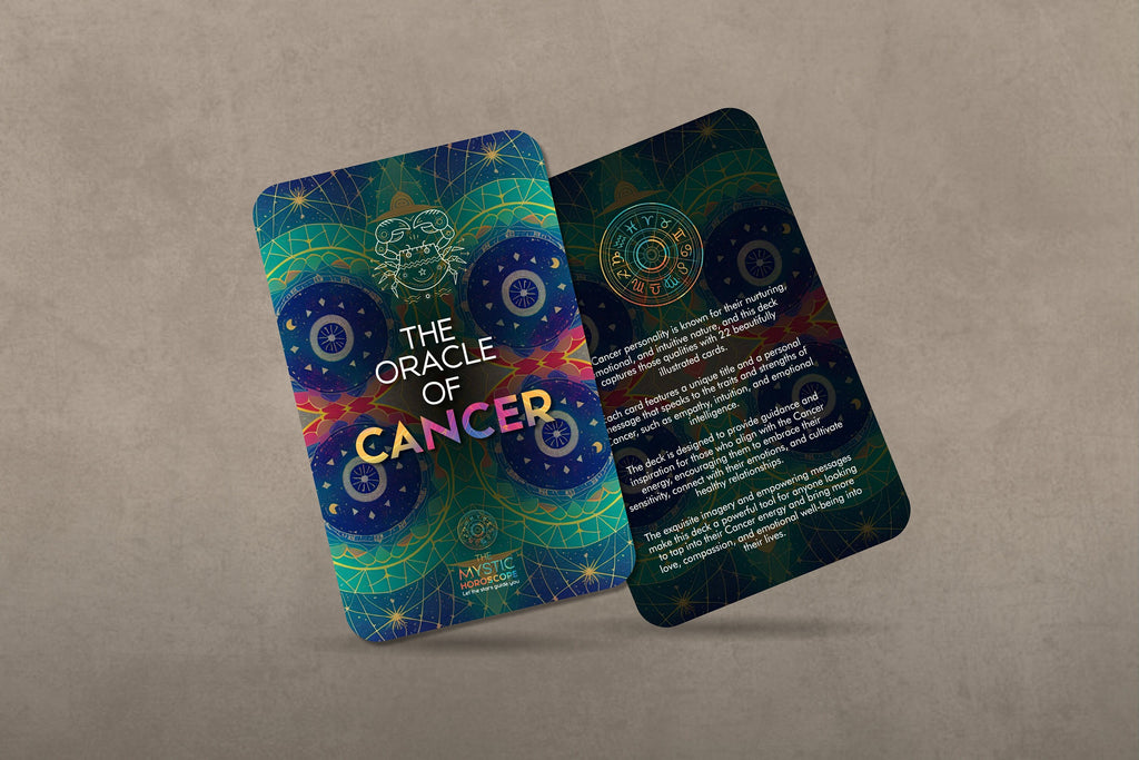 Kissesfromibiza The Oracle of Cancer Mystic Horoscope Oracle Deck 24 Cards