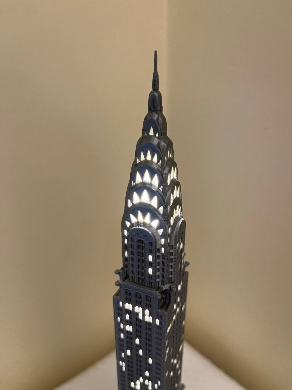 StarsoftheCity Chrysler Building Light Up Model Small 3D Printed