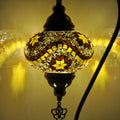 MoslandHome Handmade Turkish Mosaic Swan Neck Table Lamp