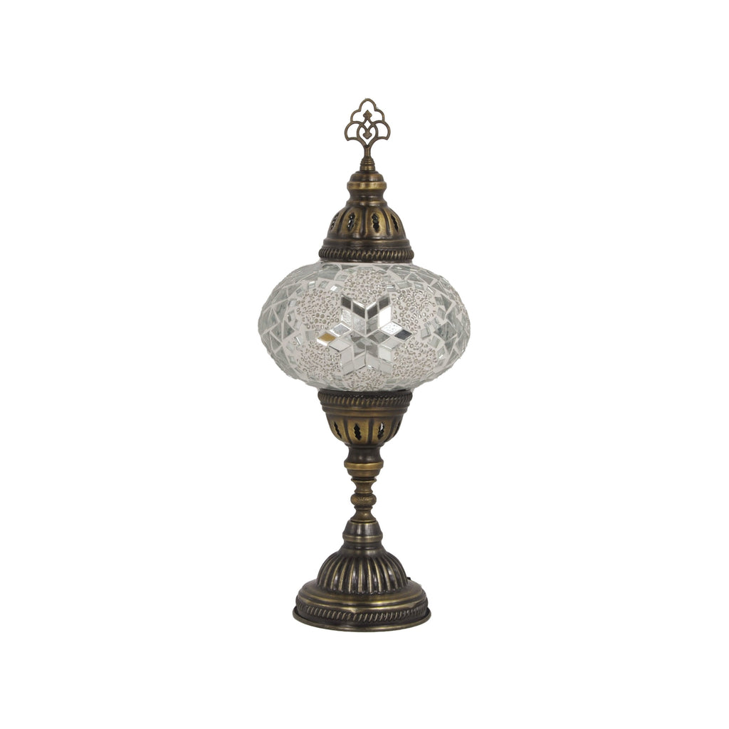 MoslandHome Handmade Turkish Mosaic Table Lamp with Led Bulb 6.5in