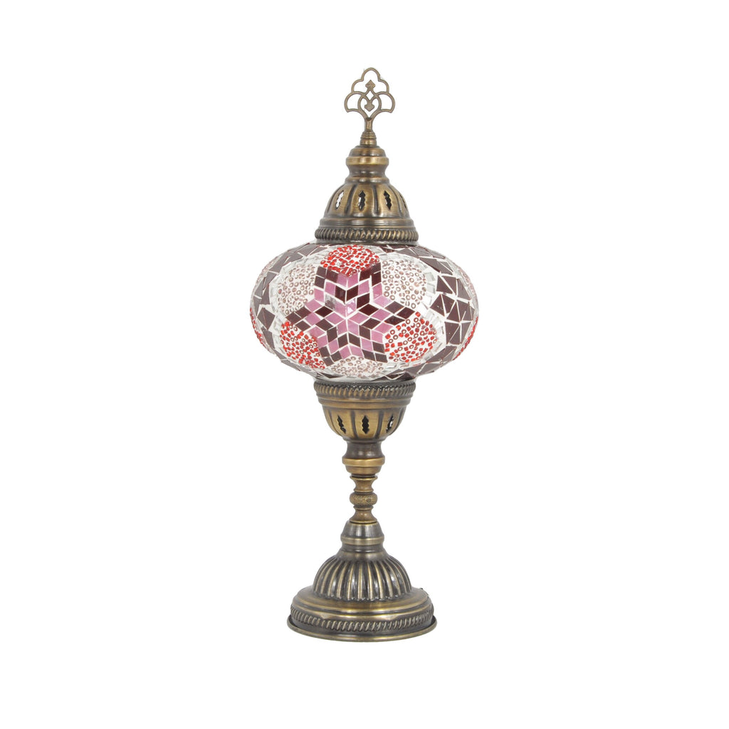 MoslandHome Handmade Turkish Mosaic Table Lamp 6.5in Globe