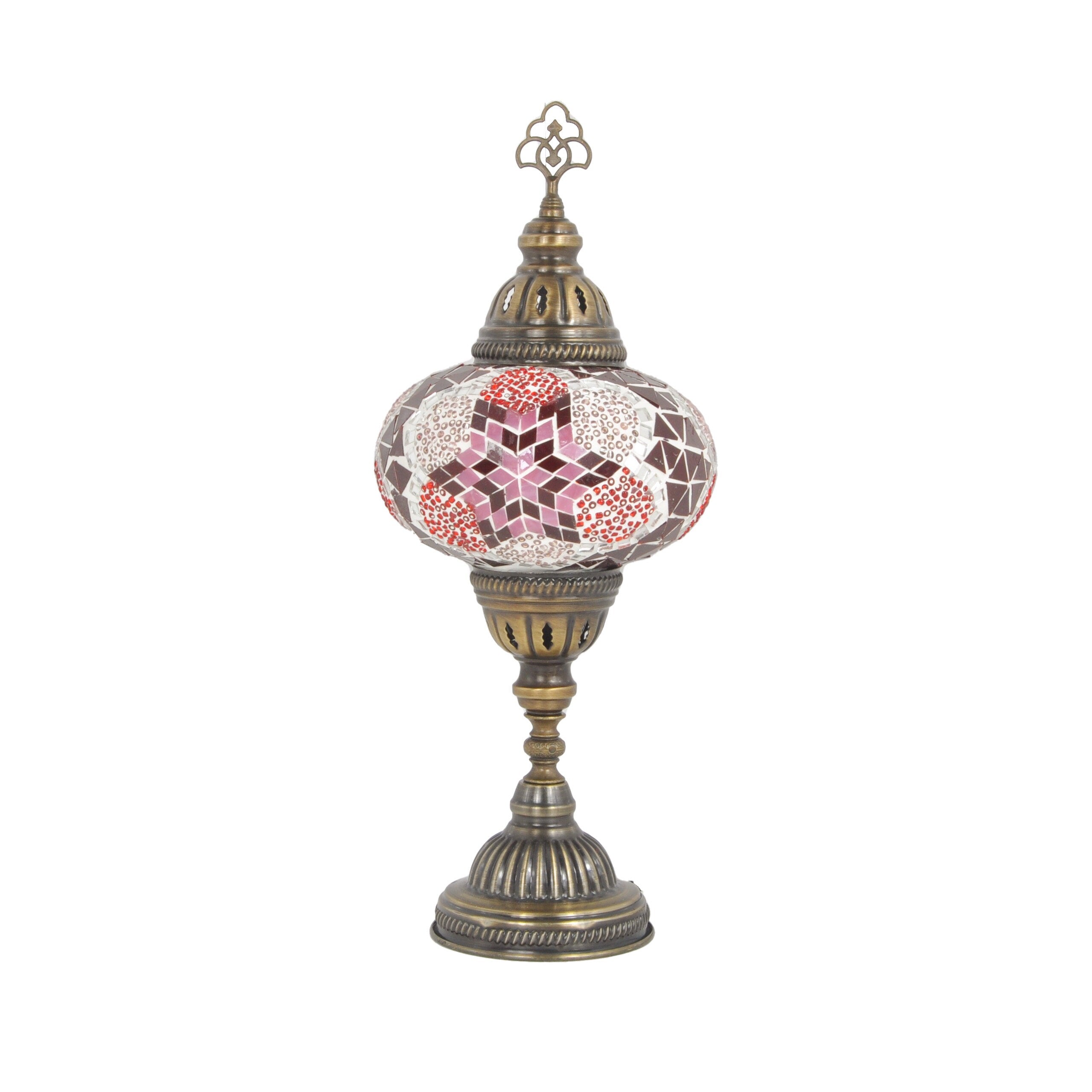 MoslandHome Handmade Turkish Mosaic Table Lamp 6.5in Globe