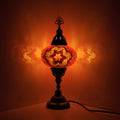 MoslandHome Handmade Turkish Mosaic Table Lamp 6.5in Globe