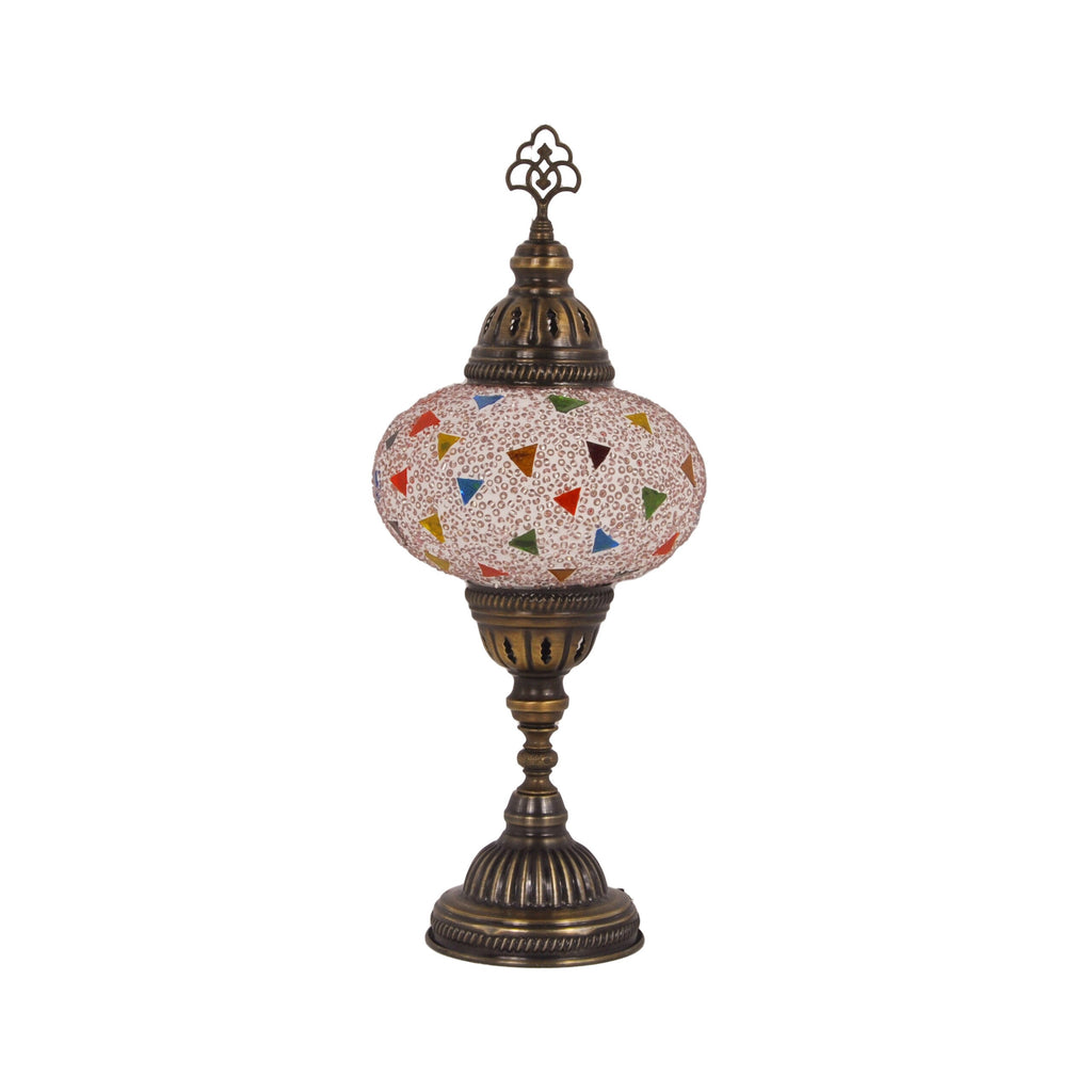 MoslandHome Handmade Turkish Mosaic Table Lamp Bohemian 13.8in